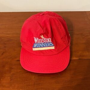 Red Winston Winners Cap trucker hat vintage